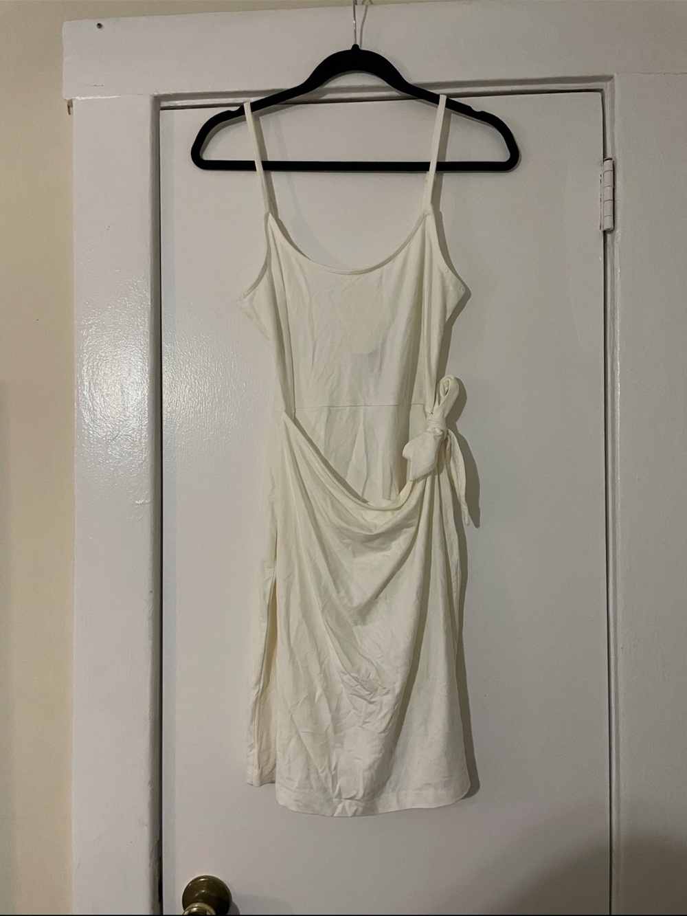 Express Cream Slip Dress with Tie Waist size XS